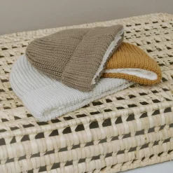 Bonnet bébé en teddy coton bio Soul Caramel (0-3 mois)|Baby's Only Hot