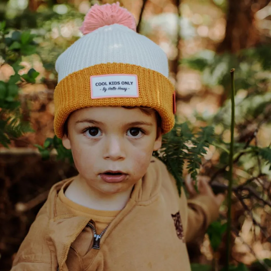 Best Hello Hossy Bonnet Color Block Camel (2-5 ans)