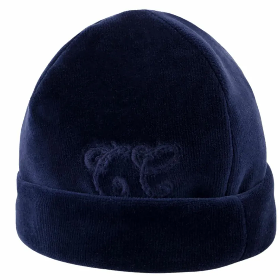 Bonnet de naissance Toile de Jouy bleu|Tartine et Chocolat Online