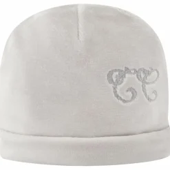 Outlet Tartine et Chocolat Bonnet de naissance Toile de Jouy gris