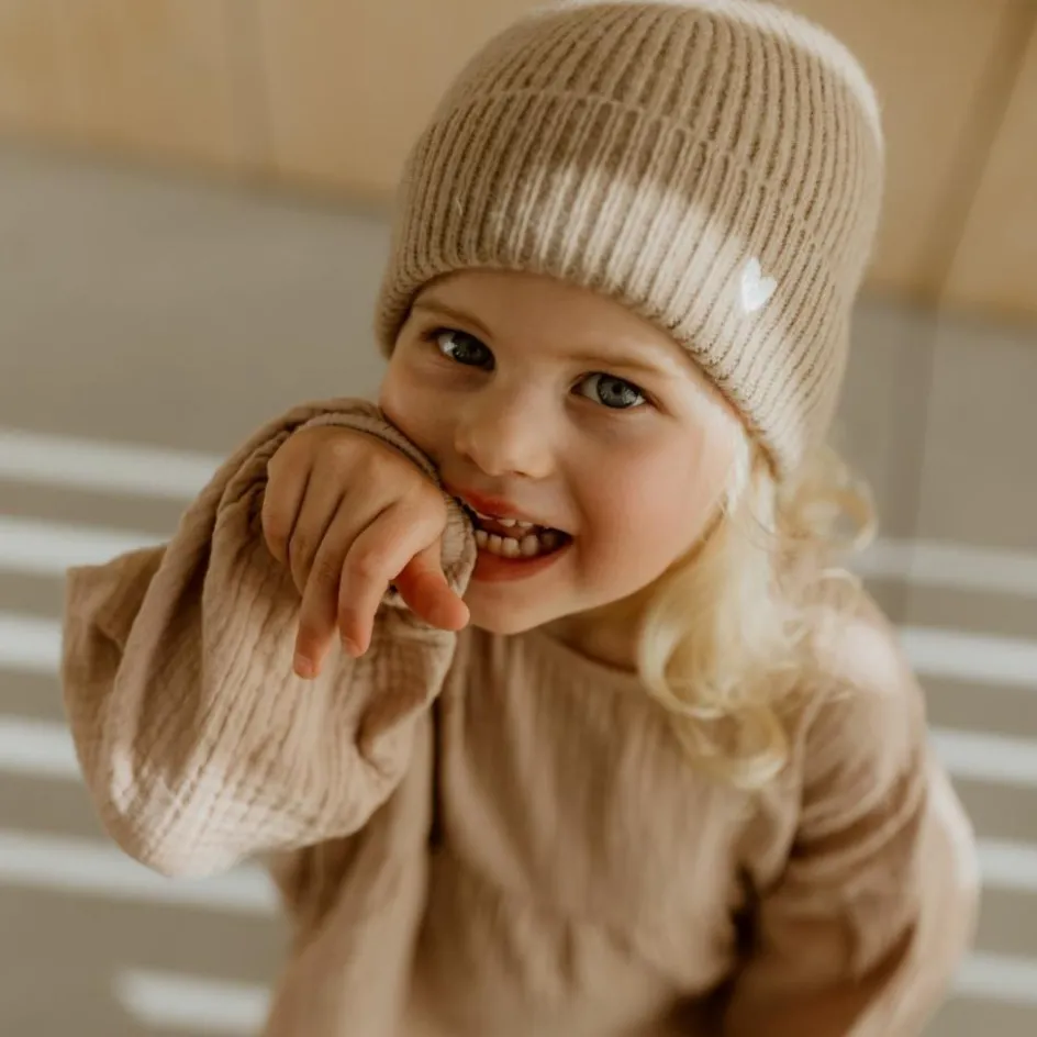 Hot Atelier Wagram Bonnet en laine Sable (0-12 mois)
