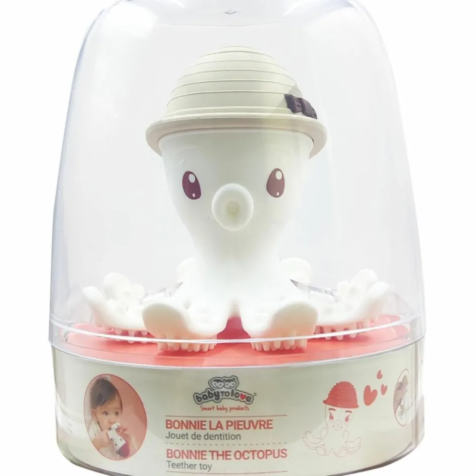Bonnie la pieuvre de dentition Beige Taupe|Baby to Love Hot