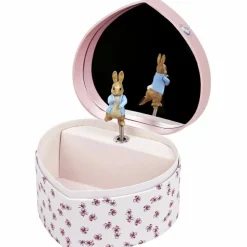 Boîte à bijoux musicale coeur Pierre Lapin|Trousselier Discount