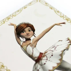 Boîte à bijoux musicale cube phosphorescente Ballerina|Trousselier