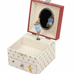 New Trousselier Boîte à bijoux musicale cube Pierre Lapin carotte