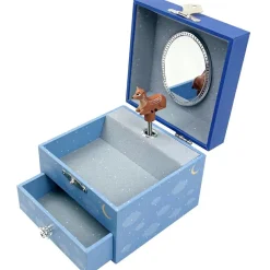 New Trousselier Boîte à bijoux musicale phosphorescente Renard dans la Forêt