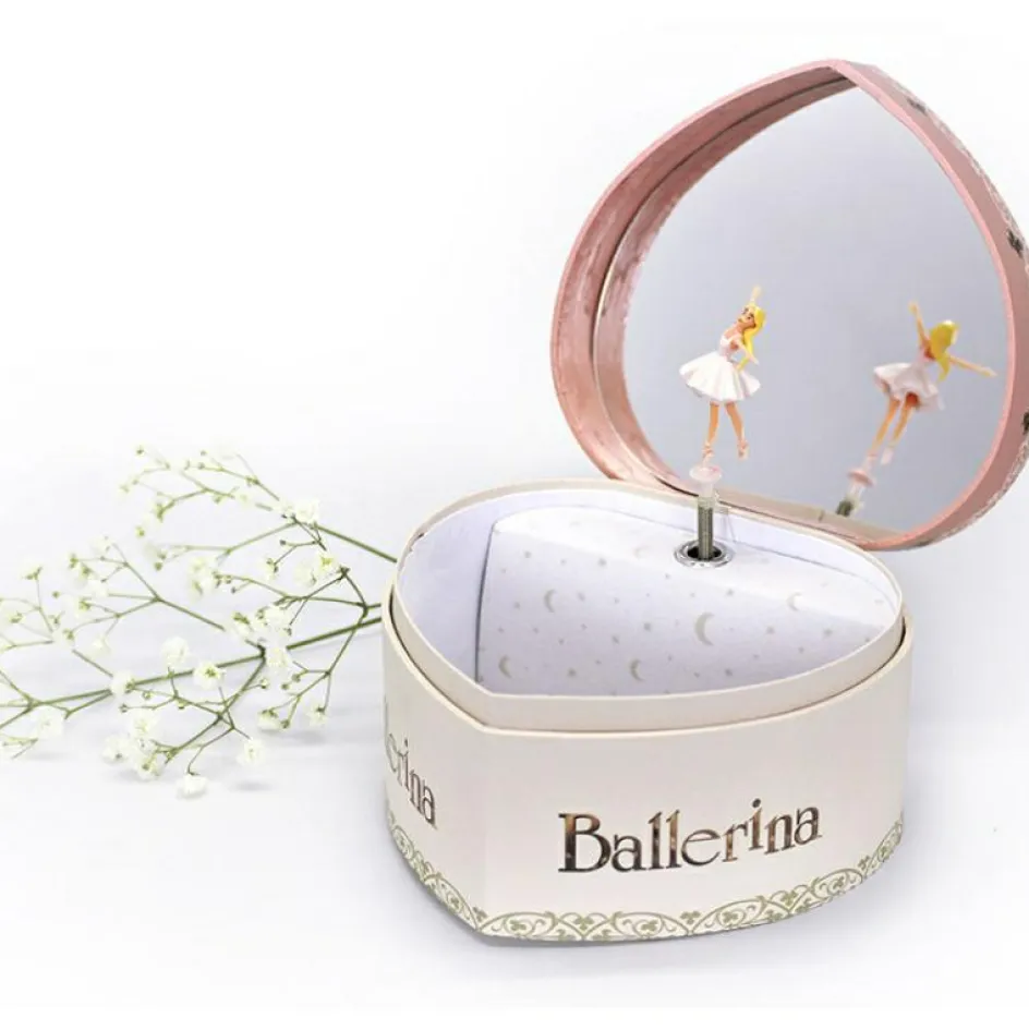 New Trousselier Boîte à bijoux musicale phosphorescente coeur Ballerina