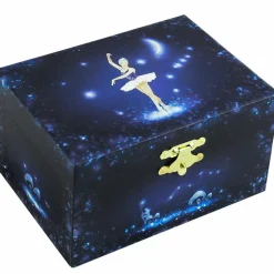 Boîte à bijoux musicale phosphorescente Ballerine bleue|Trousselier Hot