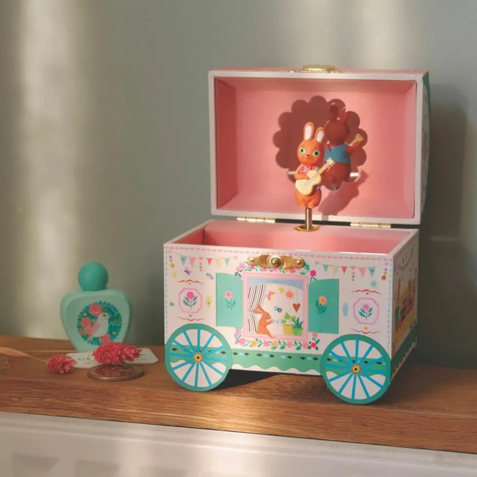 Sale Djeco Boîte à bijoux musicale Roulotte enchantée