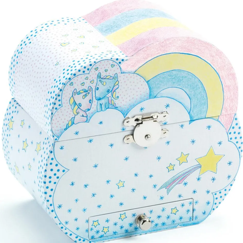 Clearance Djeco Boîte à bijoux musicale Rêves des licornes