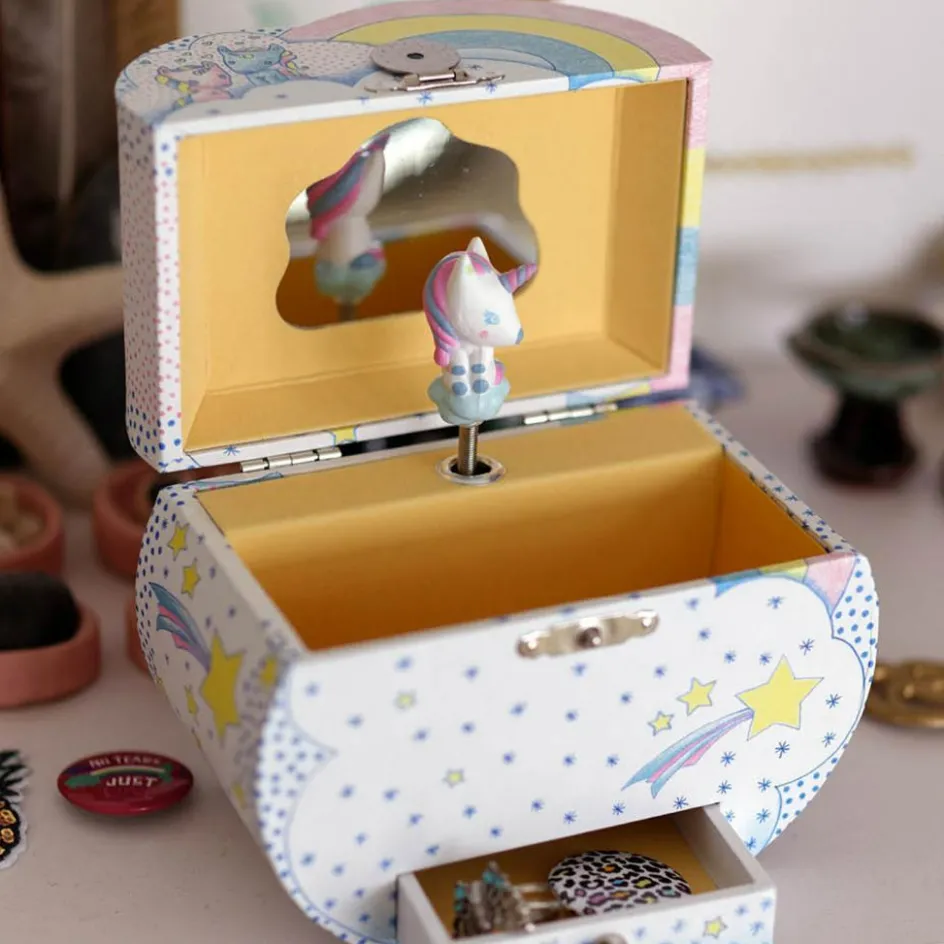 Clearance Djeco Boîte à bijoux musicale Rêves des licornes