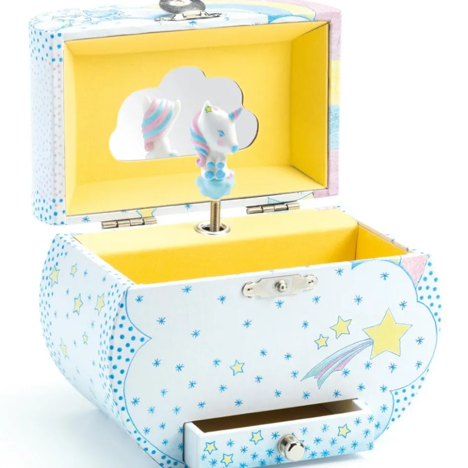 Clearance Djeco Boîte à bijoux musicale Rêves des licornes