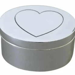 Boîte à dents Coeur personnalisable (métal argenté)|Daniel Crégut New