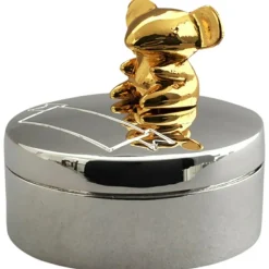 Daniel Crégut Boîte à dents de lait Souris (métal argenté et doré)