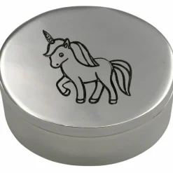 New Daniel Crégut Boîte à dents Licorne (métal argenté)