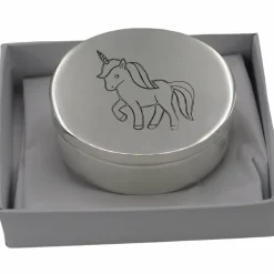 New Daniel Crégut Boîte à dents Licorne (métal argenté)