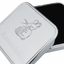 Clearance ANVIE Boîte à dents métal argenté Kassandra (personnalisable)