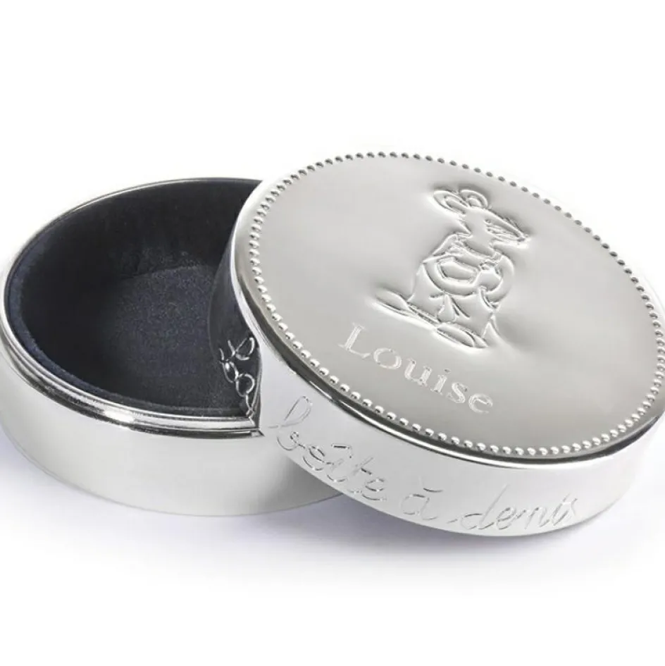 Boîte à dents métal argenté (personnalisable)|ANVIE New