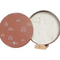 Boîte à empreintes Baby Box Ronde Rainbow Terracotta|Petit Artichaut Sale