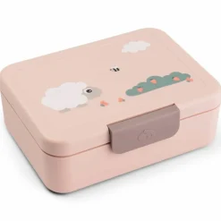 Best Done by Deer Boîte à goûter avec séparateur Tiny farm Rose