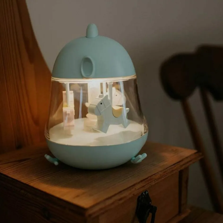 Boîte à musique Carrousel Bleue|Mary's Sale