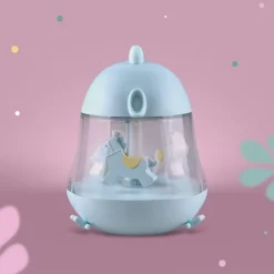 Boîte à musique Carrousel Bleue|Mary's Sale