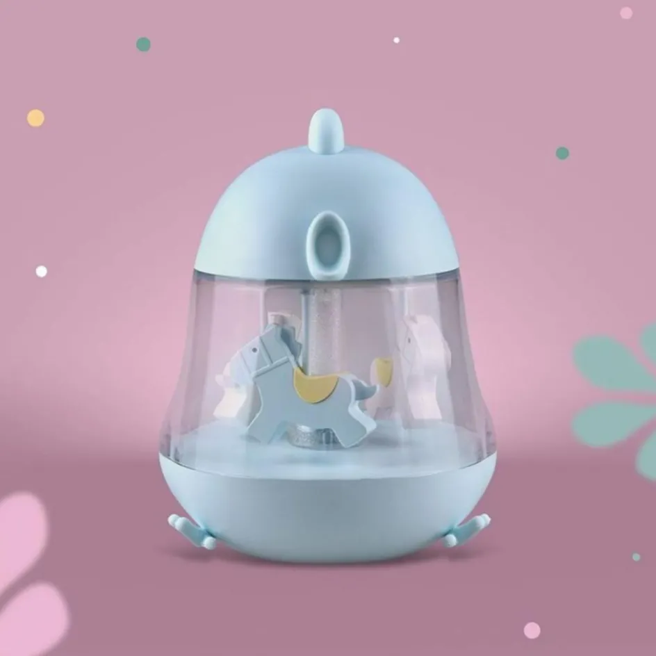 Boîte à musique Carrousel Bleue|Mary's Sale