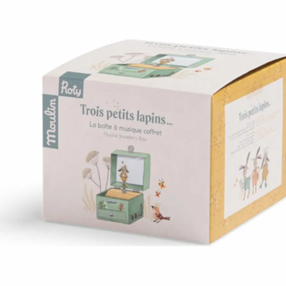 Boîte à musique coffret Trois petits lapins|Moulin Roty Sale