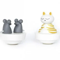 Boîte à musique magnétique chat et souris|Trousselier New