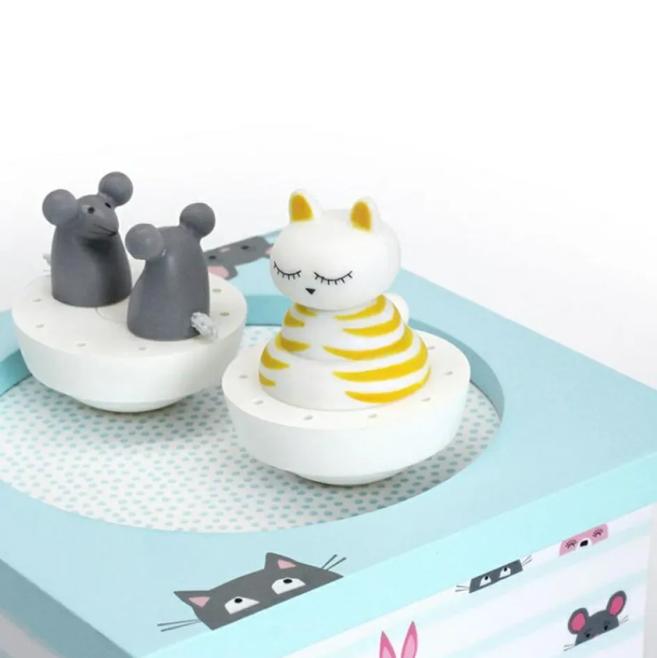 Boîte à musique magnétique chat et souris|Trousselier New