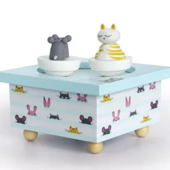 Boîte à musique magnétique chat et souris|Trousselier New