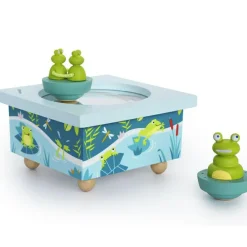 Best Trousselier Boîte à musique magnétique famille des grenouilles