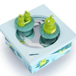 Best Trousselier Boîte à musique magnétique famille des grenouilles