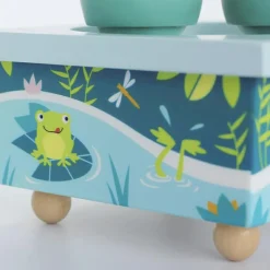 Best Trousselier Boîte à musique magnétique famille des grenouilles