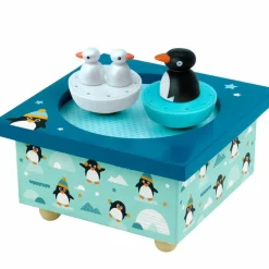 New Trousselier Boîte à musique magnétique famille pingouins