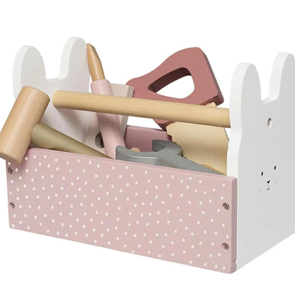 New Jabadabado Boîte à outils lapin en bois