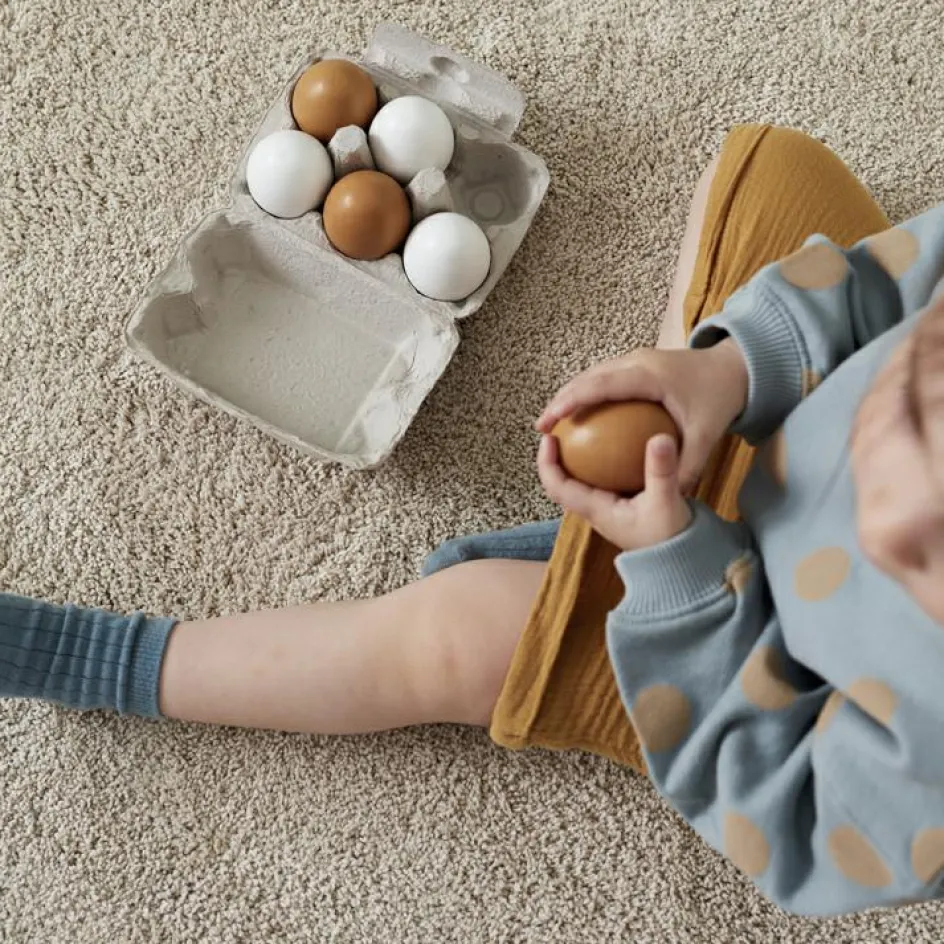 Boîte de 6 oeufs en bois Bistro|Kid's Concept Online