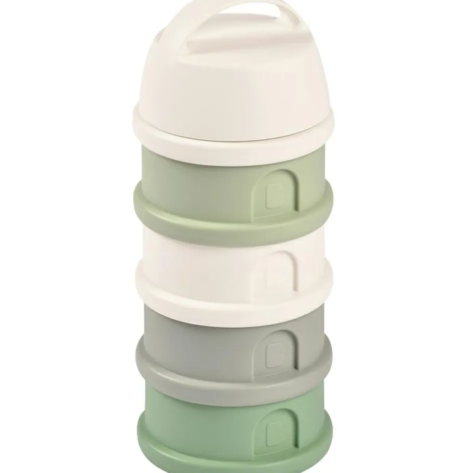 Hot Béaba Boîte doseuse de lait empilable cotton white-sage green