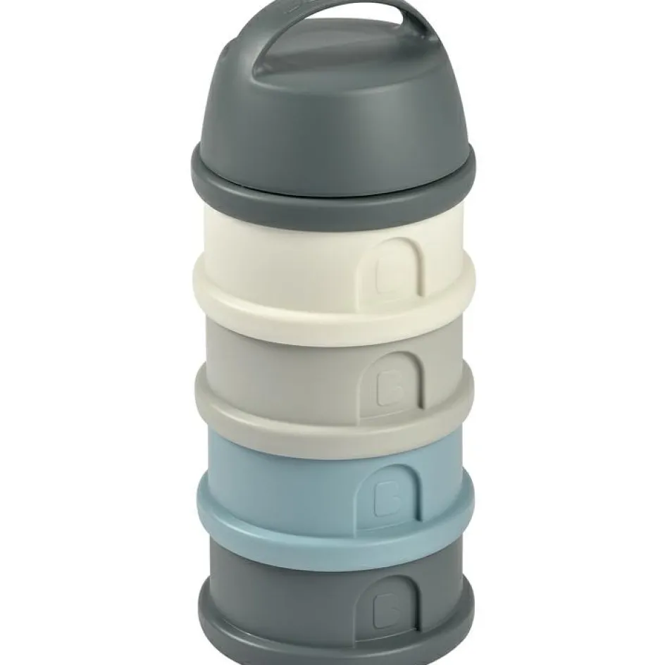 Discount Béaba Boîte doseuse de lait empilable mineral grey-blue