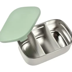 Béaba Boîte repas en inox gris velours-vert sauge