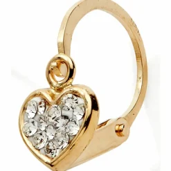 Best Baby bijoux Boucle d'oreille dormeuse Coeur (or jaune 750°)