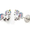 Boucles d'oreilles Easy Viss Licorne multicolore (argent 925)|Baby bijoux Clearance