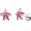 Boucles d'oreilles Etoile de mer (argent)|Baby bijoux Hot
