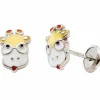 Boucles d'oreilles Girafe (argent)|Baby bijoux Online