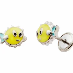 Boucles d'oreilles Poisson (argent)|Baby bijoux Outlet