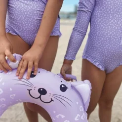 Online Swim Essentials Bouée animal Léopard lila (55 cm)