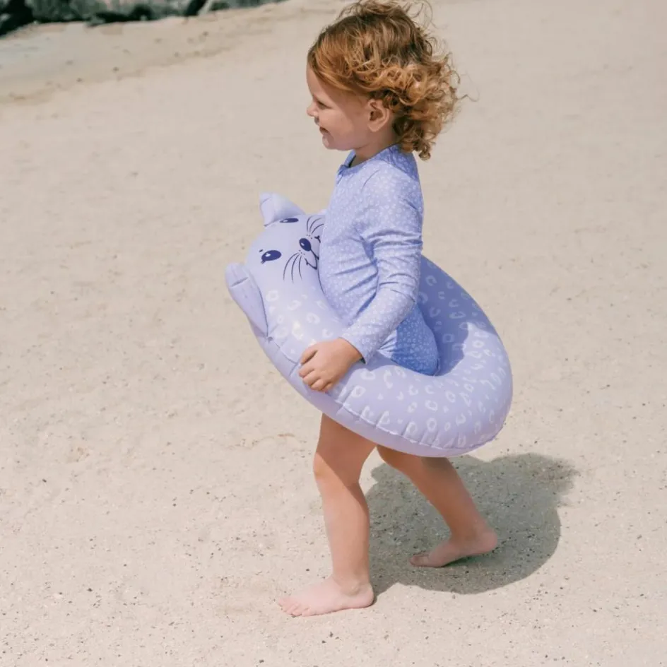 Online Swim Essentials Bouée animal Léopard lila (55 cm)