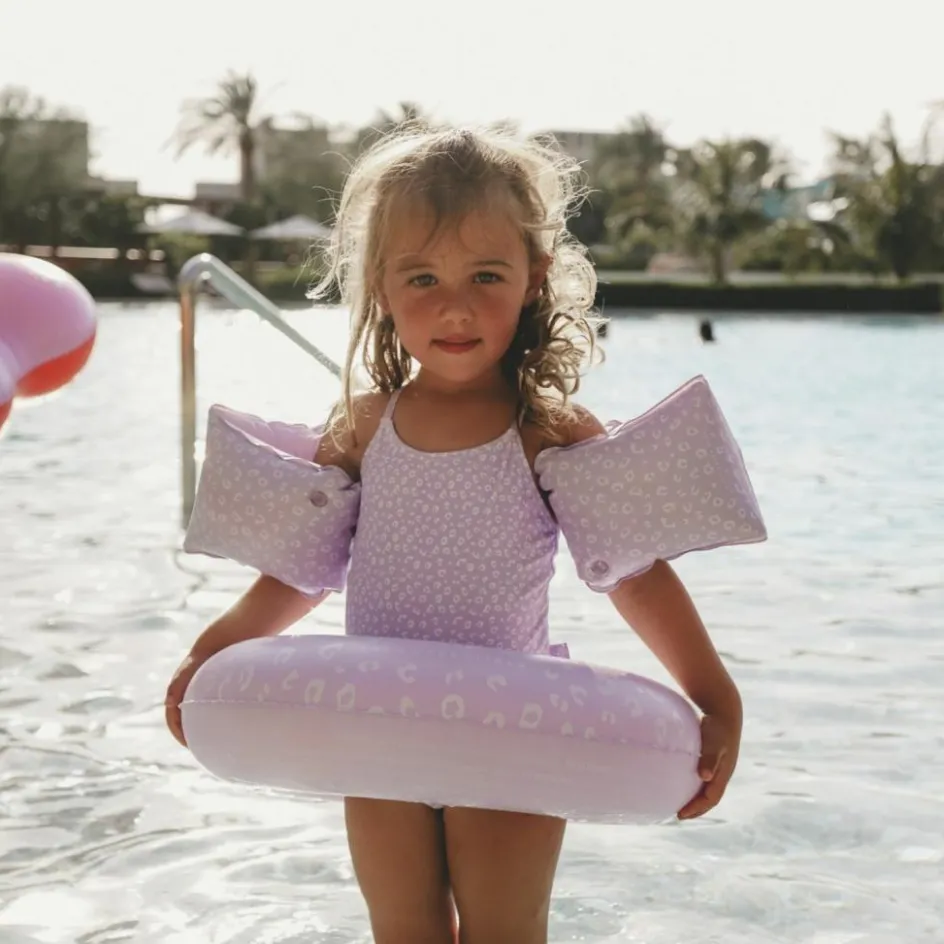 Online Swim Essentials Bouée animal Léopard lila (55 cm)