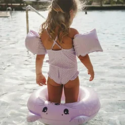 Online Swim Essentials Bouée animal Léopard lila (55 cm)