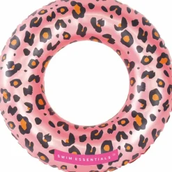Swim Essentials Bouée Léopard rose et doré (55 cm)